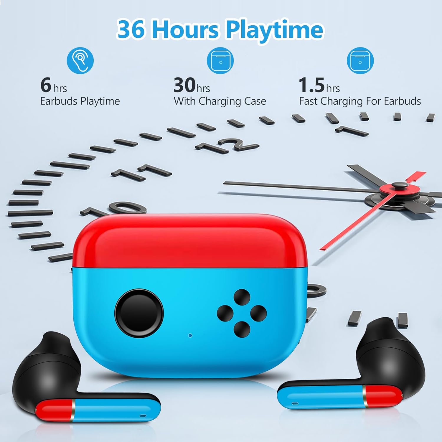 ORANGLES Noise Reduction Bluetooth Headset – Stereo & Long Battery - detailed closeup view - illustrating benefits - Image 3 of 6 | created for all | Shop Noise Reduction Bluetooth Headset – Stereo & Long Battery North Carolina | Free Shipping ORANGLES