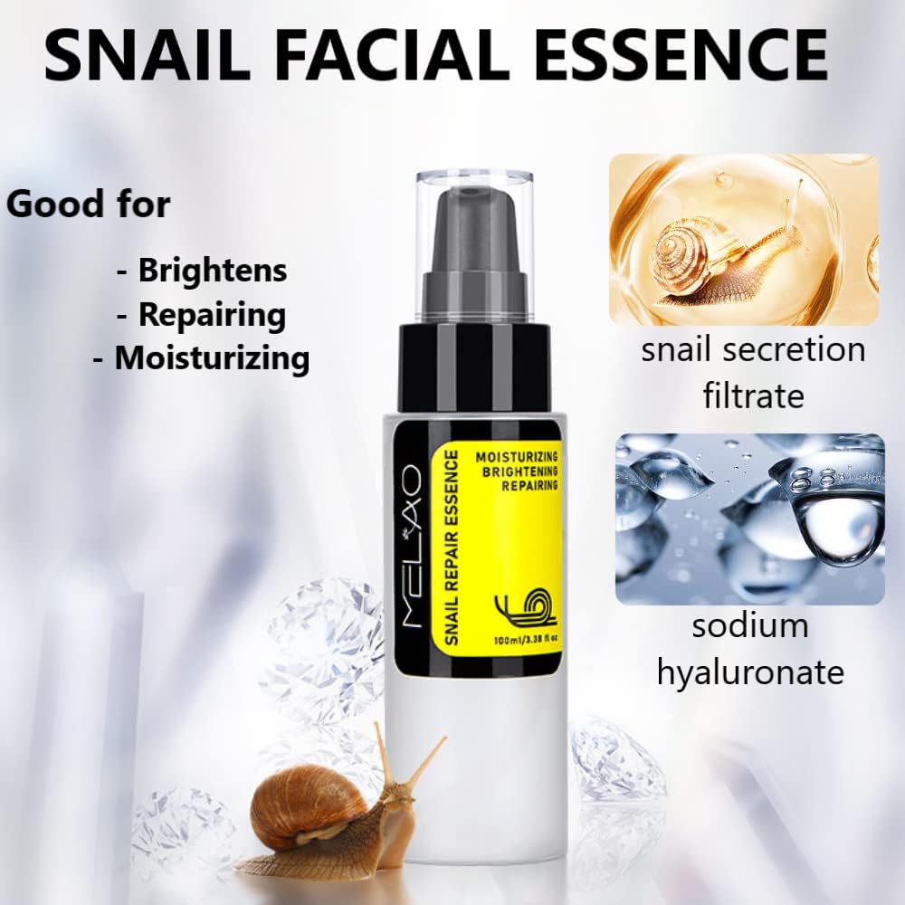 ORANGLES Snail Facial Solution – Hydrating, Anti‑Aging & Repair - detailed closeup view - illustrating benefits - Image 3 of 6 | created for all | Shop Snail Facial Solution – Hydrating, Anti‑Aging & Repair North Carolina | Free Shipping ORANGLES