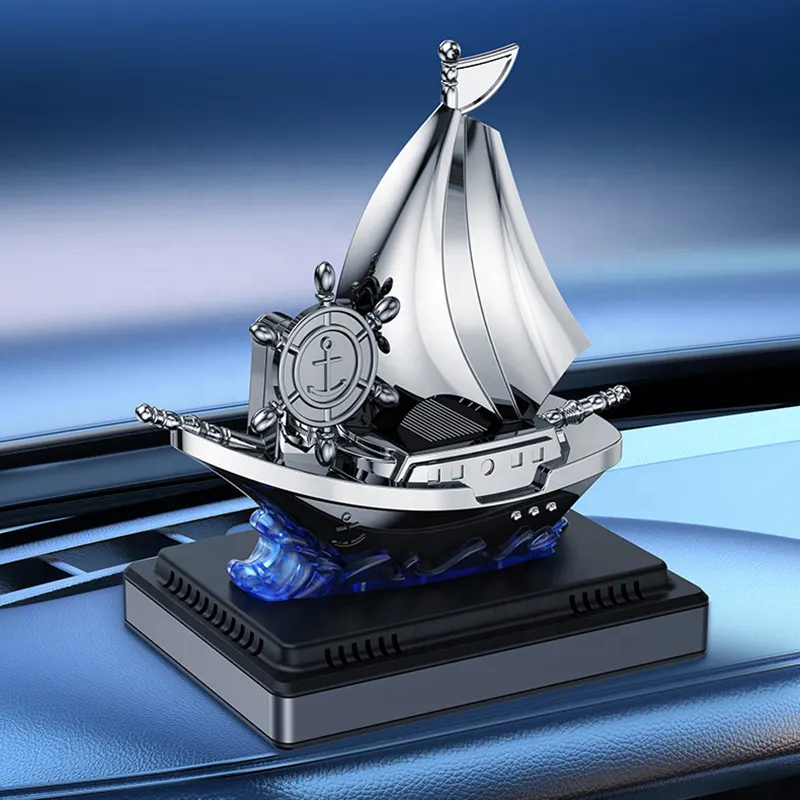 Solar Boat Air Freshener – Eco Car Fragrance Diffuser