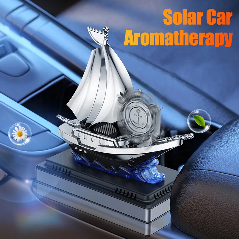 ORANGLES Solar Boat Air Freshener – Eco Car Fragrance Diffuser - full product showcase - displaying specifications - Image 5 of 6 | adapts to any space | Solar Boat Air Freshener – Eco Car Fragrance Diffuser deal New Jersey | Free Shipping ORANGLES