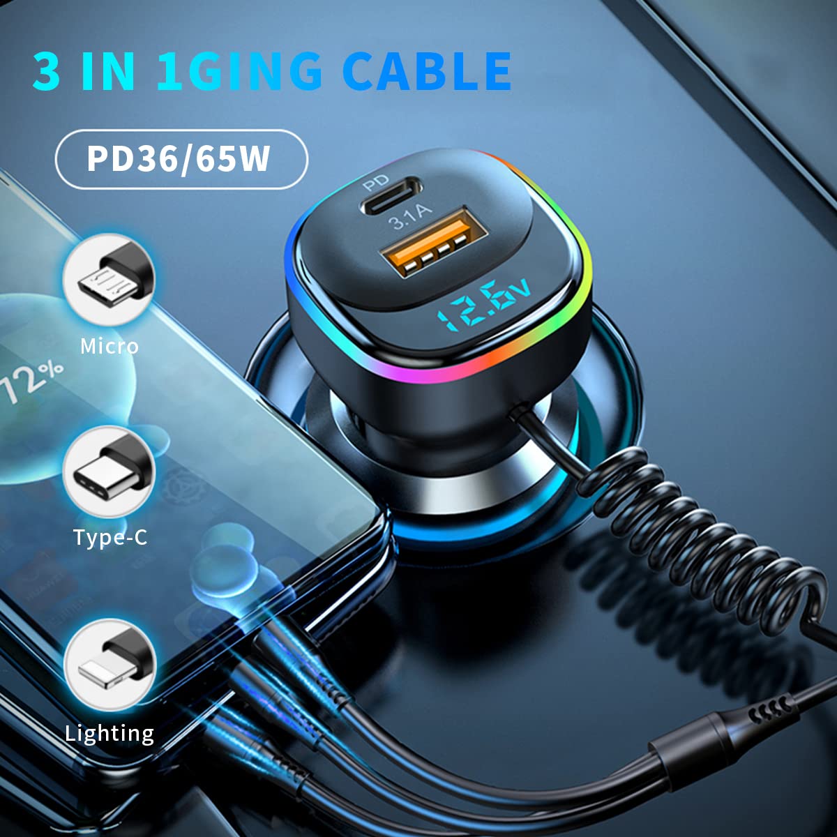 ORANGLES Car Charger – Super Fast Charge & Multi‑Function Power Hub - perfect lighting shot - stressing reliability - Image 11 of 11 | designed for enthusiasts | Affordable Car Charger – Super Fast Charge & Multi‑Function Power Hub Indiana | Free Shipping ORANGLES