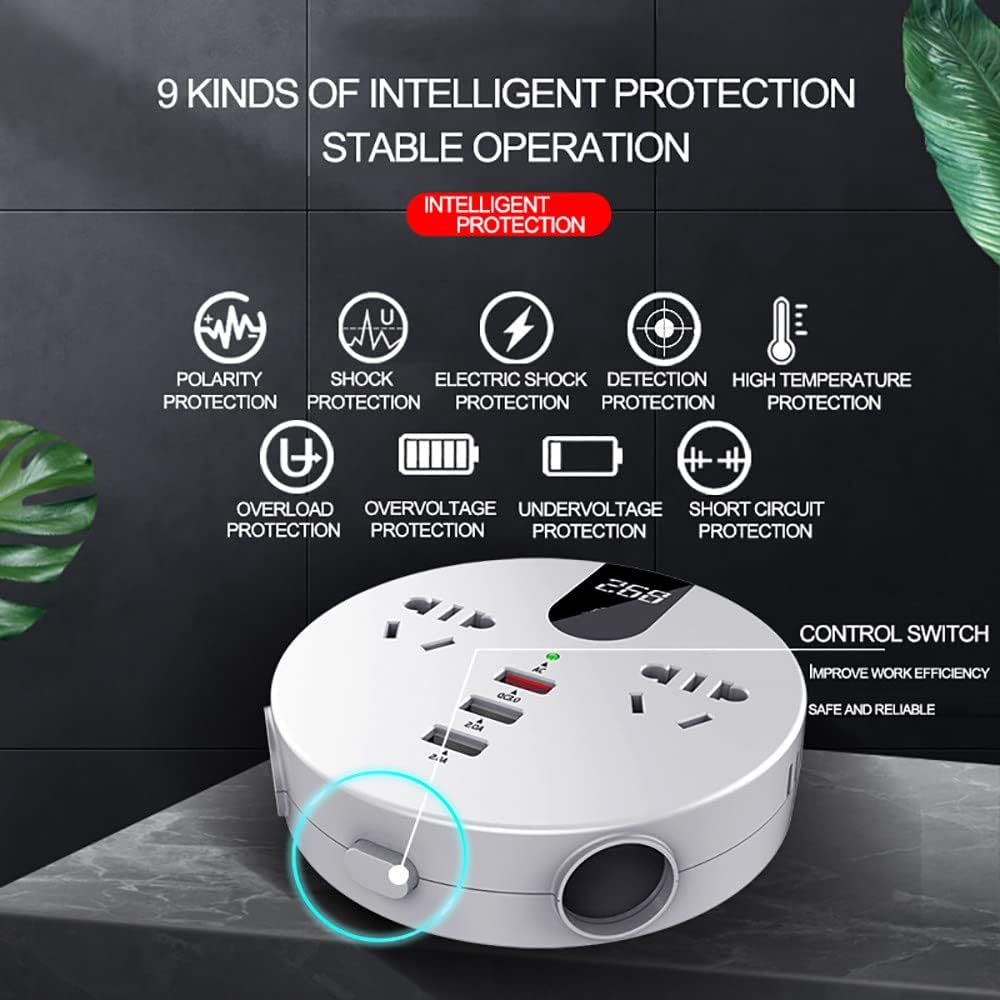 ORANGLES Car Inverter & Mobile Phone Charger – Super Fast, Multi‑Function Power Solution - detailed closeup view - illustrating benefits - Image 3 of 6 | created for all | Shop Car Inverter & Mobile Phone Charger – Super Fast, Multi‑Function Power Solution North Carolina | Free Shipping ORANGLES