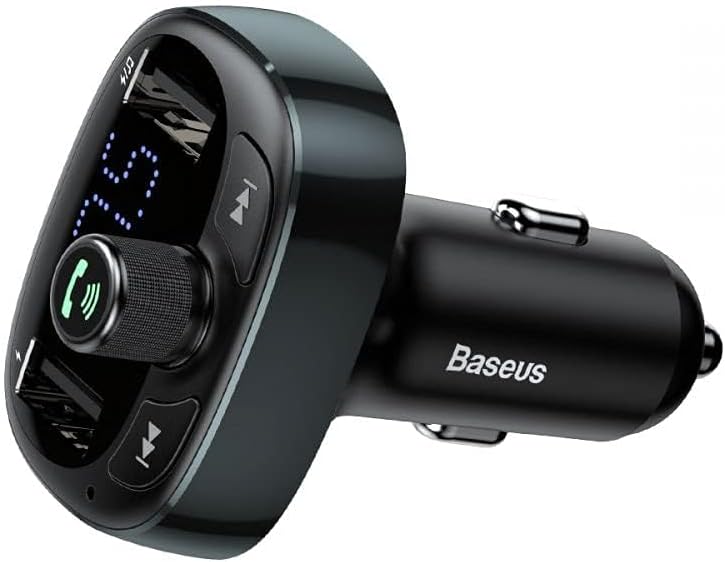 T‑Typed Bluetooth MP3 Car Charger – Music, Calls & Fast Charging in One