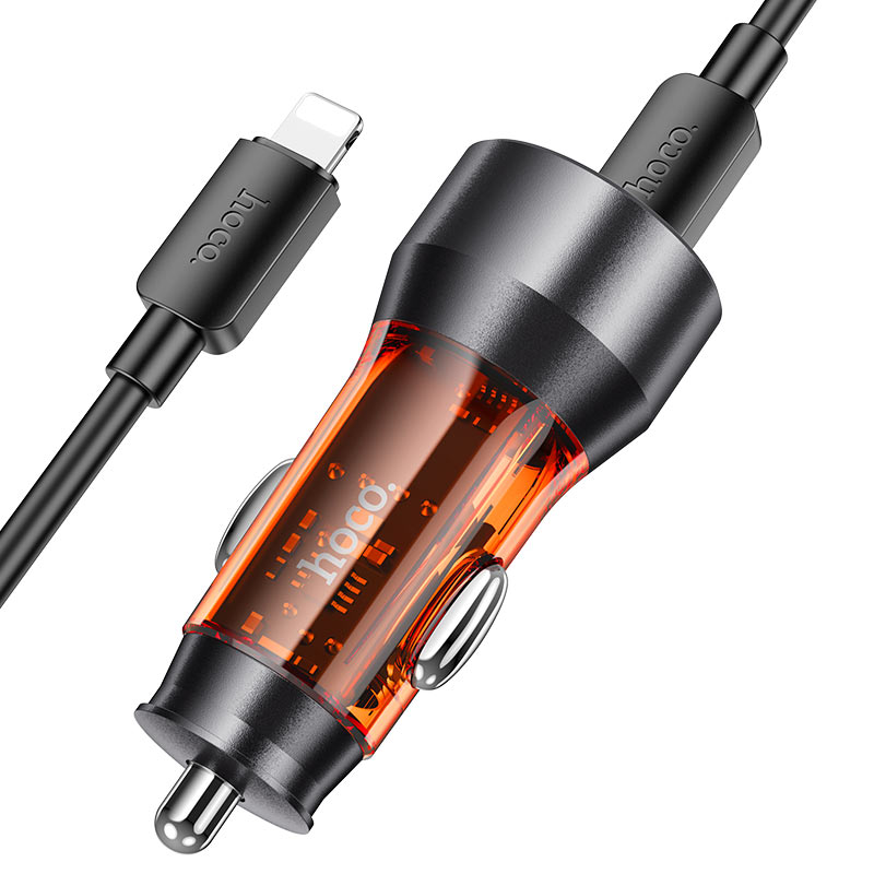 ORANGLES Hoco Car Charger – Fast, Safe & Stylish Charging Solution - detailed closeup view - illustrating benefits - Image 3 of 6 | created for all | Shop Hoco Car Charger – Fast, Safe & Stylish Charging Solution North Carolina | Free Shipping ORANGLES