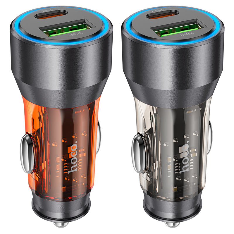 ORANGLES Hoco Car Charger – Fast, Safe & Stylish Charging Solution - full product showcase - displaying specifications - Image 5 of 6 | adapts to any space | Hoco Car Charger – Fast, Safe & Stylish Charging Solution deal New Jersey | Free Shipping ORANGLES