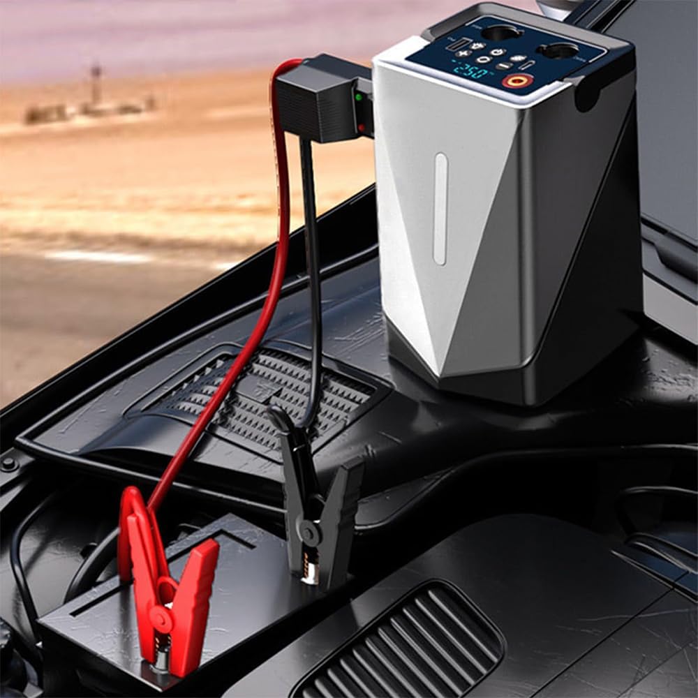 ORANGLES Portable Multi‑Function Car Jump Starter – Emergency Power & Smart Safety - high resolution display - exposing craftsmanship - Image 2 of 6 | built for everyone | Portable Multi‑Function Car Jump Starter – Emergency Power & Smart Safety for sale Georgia | Free Shipping ORANGLES