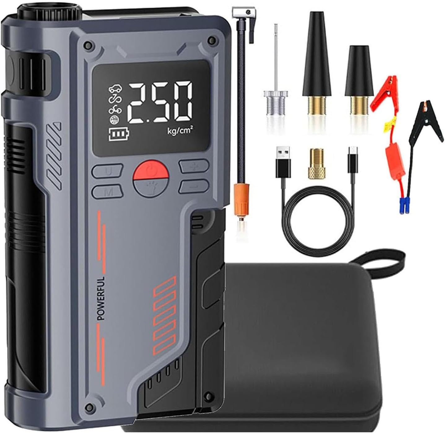 Portable Car Jump Starter with Digital Display – Smart, Safe & Powerful