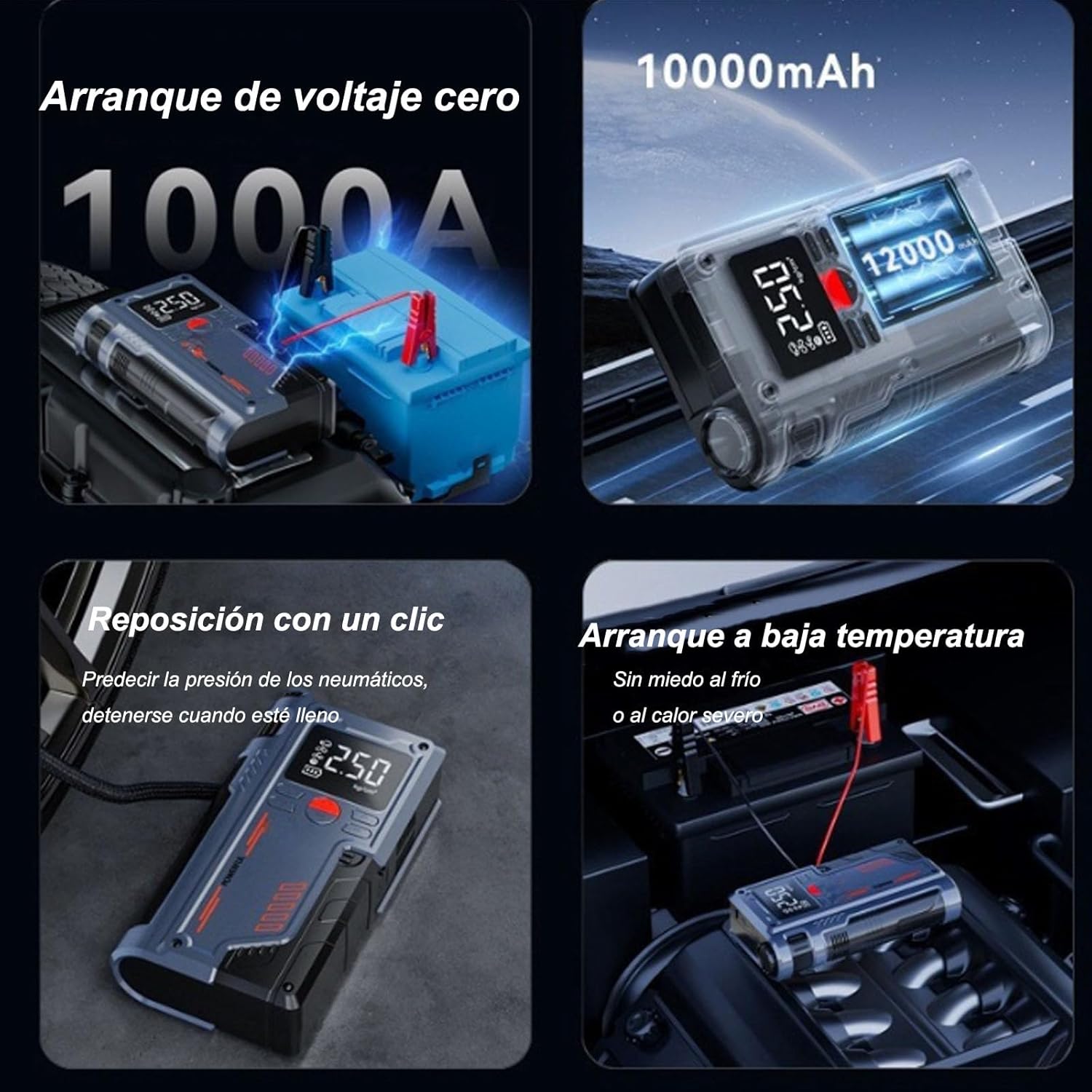 ORANGLES Portable Car Jump Starter with Digital Display – Smart, Safe & Powerful - angled perspective - presenting advantages - Image 4 of 4 | fits any environment | Purchase Portable Car Jump Starter with Digital Display – Smart, Safe & Powerful Michigan | Free Shipping ORANGLES