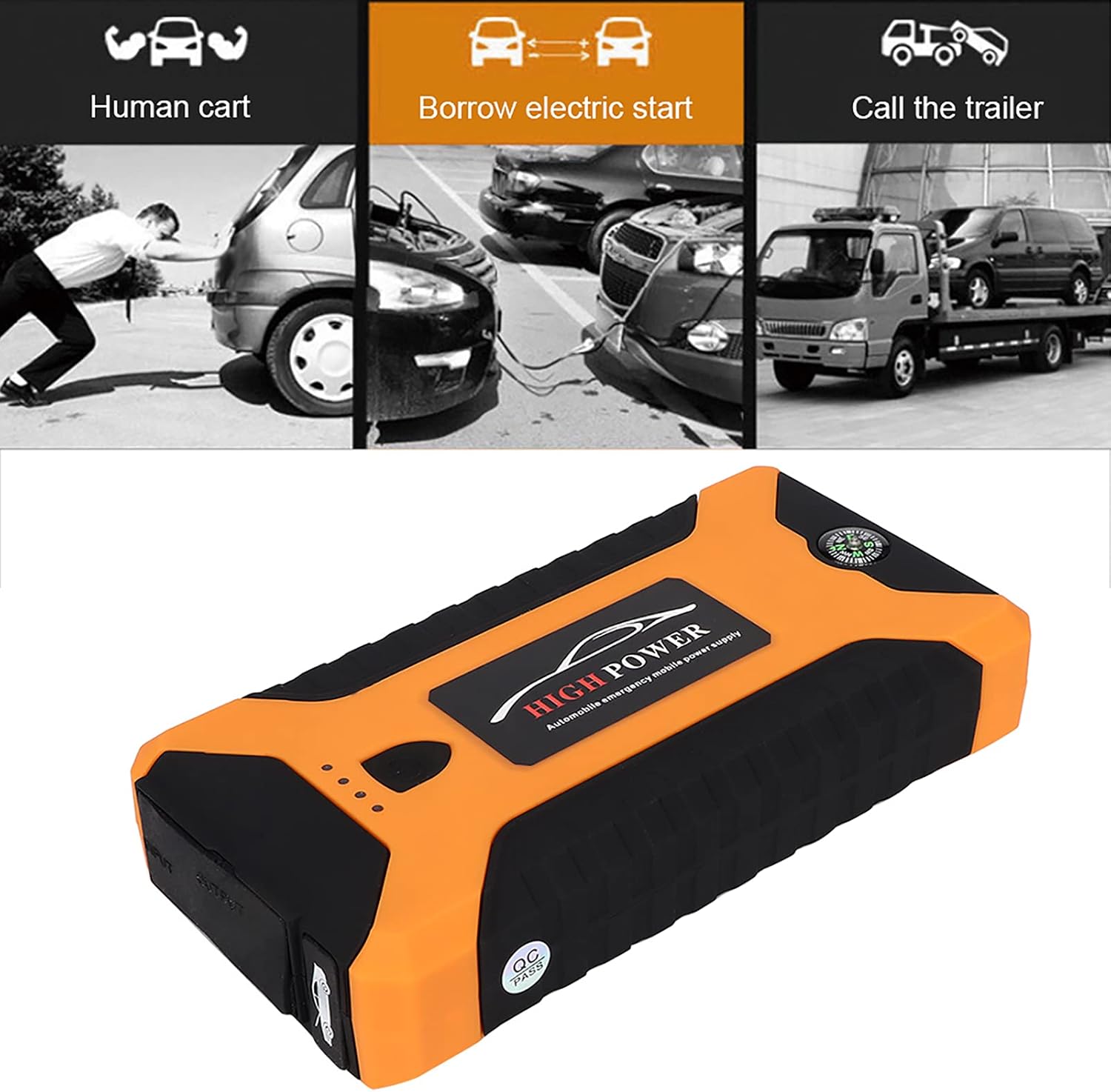 ORANGLES Jump Starter – Portable 12V Emergency Power for Cars & SUVs - high resolution display - exposing craftsmanship - Image 2 of 6 | built for everyone | Jump Starter – Portable 12V Emergency Power for Cars & SUVs for sale Georgia | Free Shipping ORANGLES