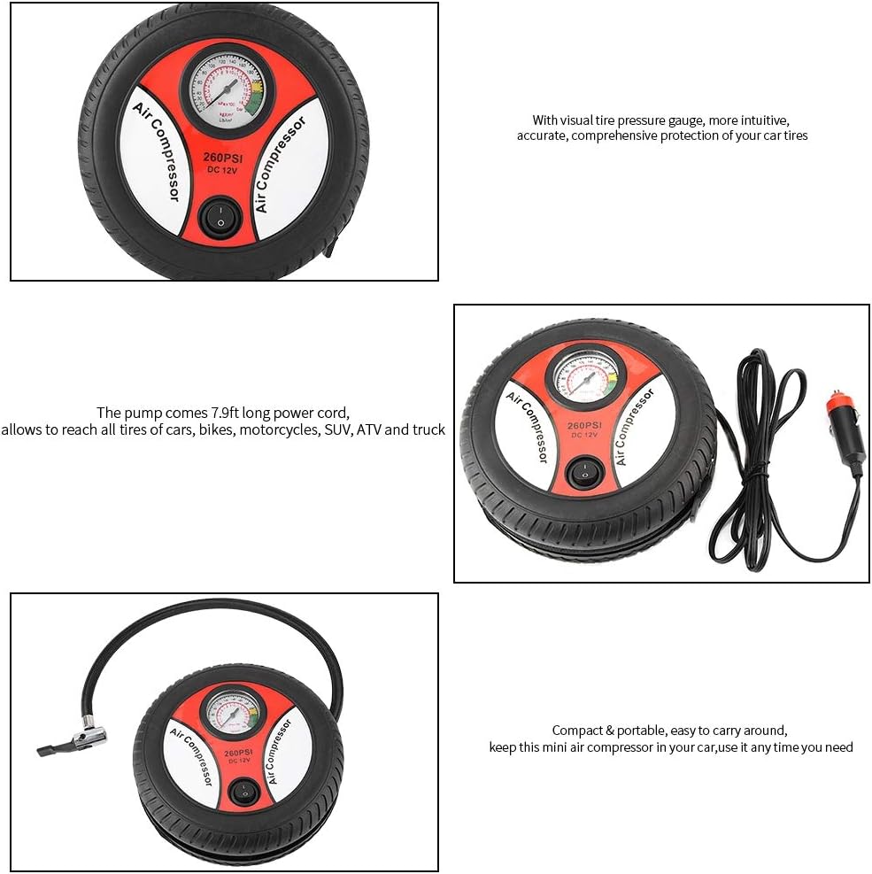 ORANGLES Portable Air Compressor Pump – Fast, Compact & Reliable Tire Inflation - detailed closeup view - illustrating benefits - Image 3 of 6 | created for all | Shop Portable Air Compressor Pump – Fast, Compact & Reliable Tire Inflation North Carolina | Free Shipping ORANGLES