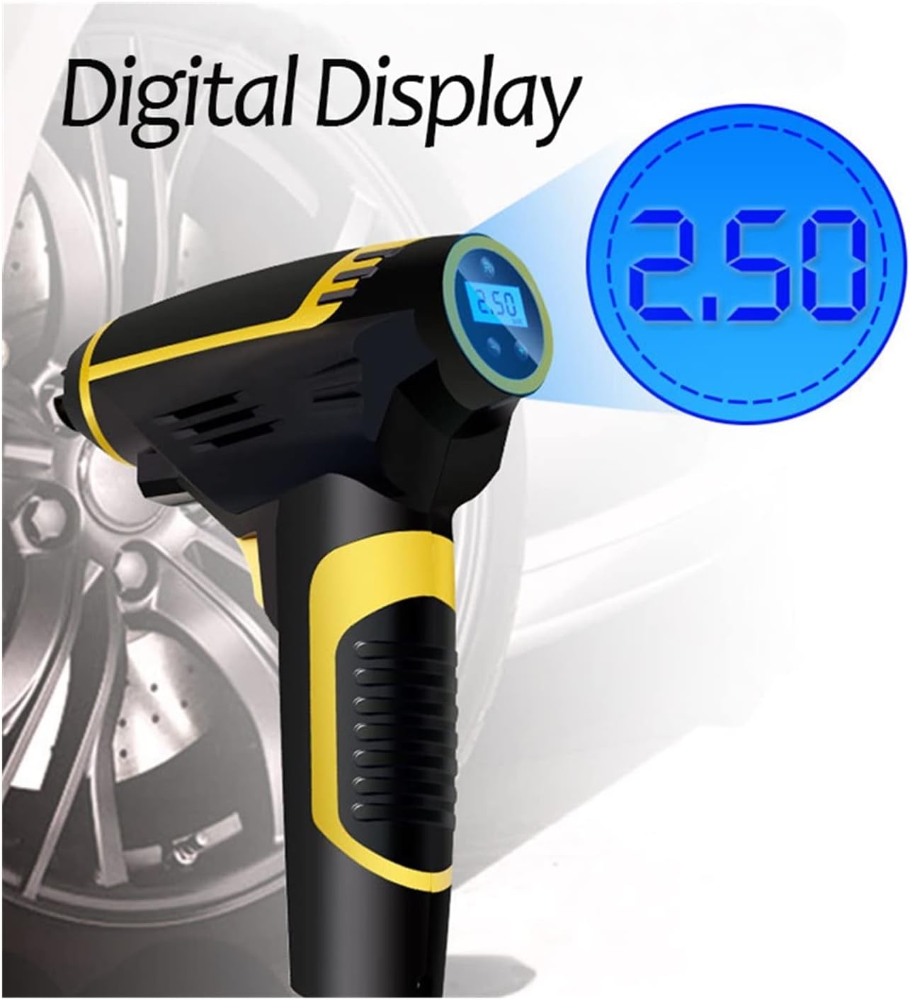 ORANGLES Car Tire Inflation Pump – Portable, Fast & Reliable Air Compressor - detailed closeup view - illustrating benefits - Image 3 of 6 | created for all | Shop Car Tire Inflation Pump – Portable, Fast & Reliable Air Compressor North Carolina | Free Shipping ORANGLES