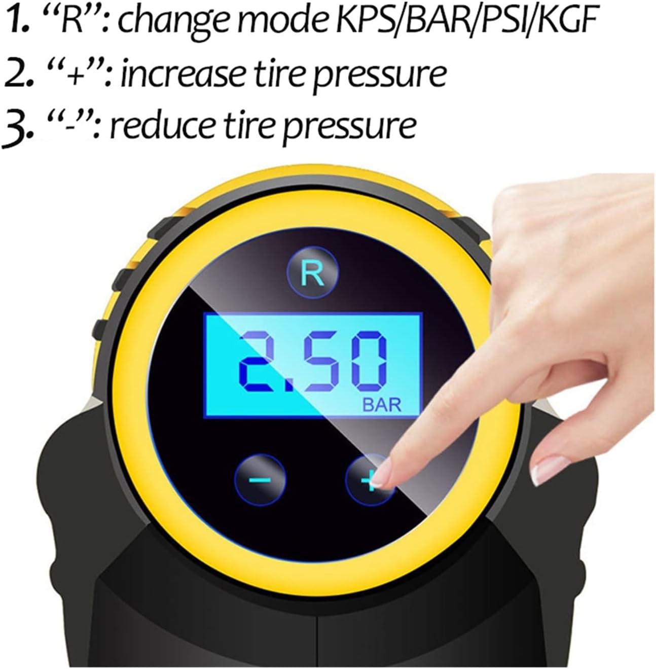 ORANGLES Car Tire Inflation Pump – Portable, Fast & Reliable Air Compressor - full product showcase - displaying specifications - Image 5 of 6 | adapts to any space | Car Tire Inflation Pump – Portable, Fast & Reliable Air Compressor deal New Jersey | Free Shipping ORANGLES