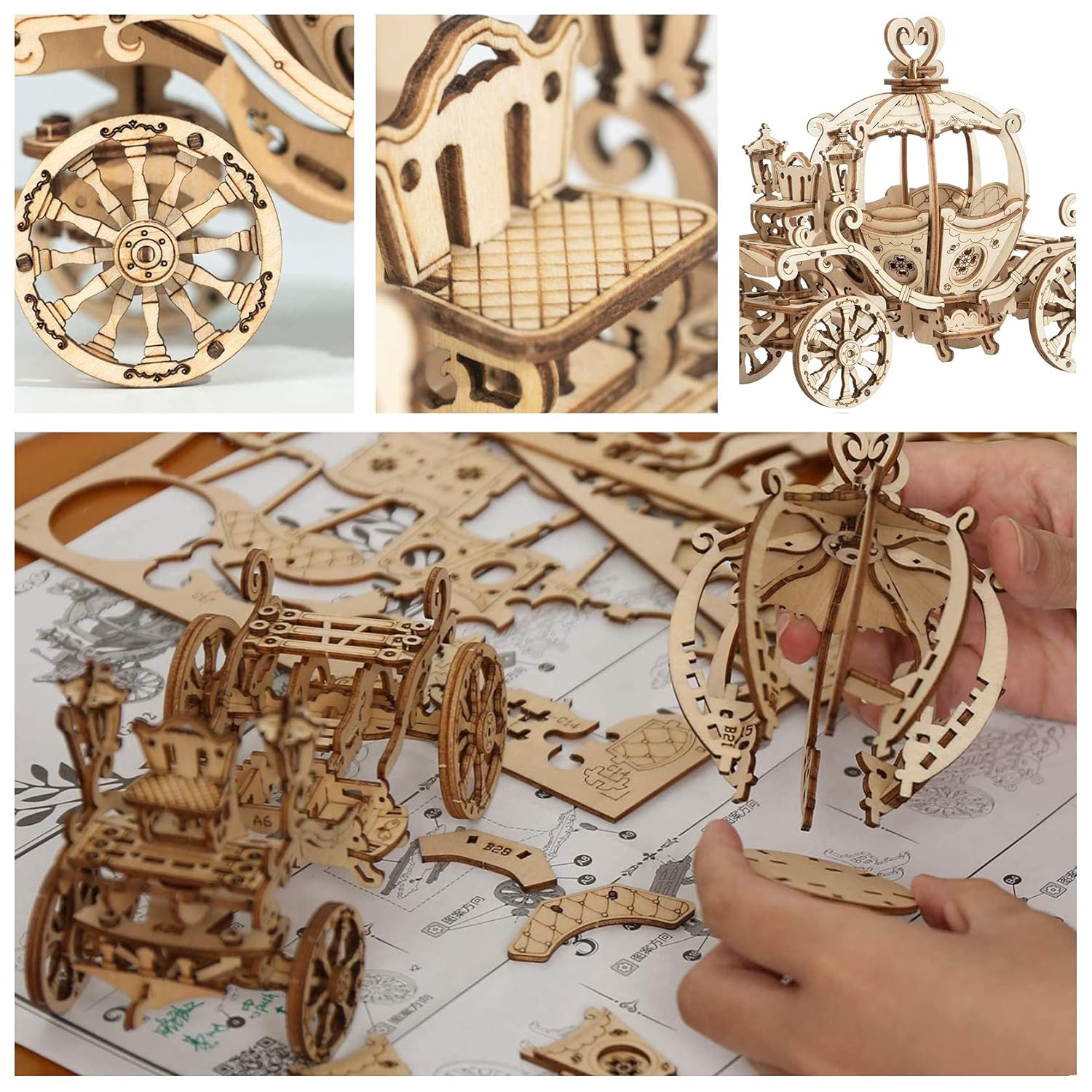 ORANGLES Wooden 3D Puzzle – Creative Brain Teaser & Educational Toy - full product showcase - displaying specifications - Image 5 of 6 | adapts to any space | Wooden 3D Puzzle – Creative Brain Teaser & Educational Toy deal New Jersey | Free Shipping ORANGLES