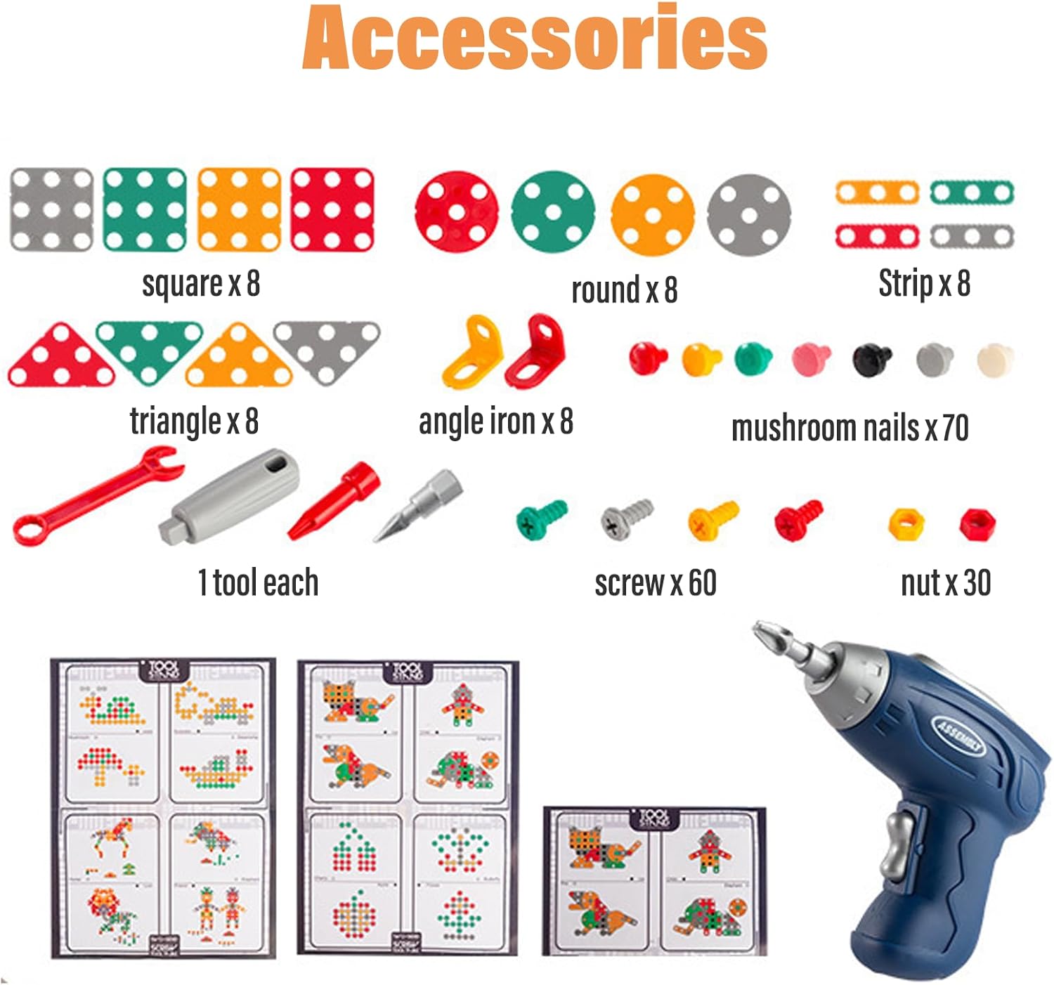 ORANGLES DIY Screw Puzzle Suitcase – Creative Building & Educational Fun - high resolution display - exposing craftsmanship - Image 2 of 6 | built for everyone | DIY Screw Puzzle Suitcase – Creative Building & Educational Fun for sale Georgia | Free Shipping ORANGLES