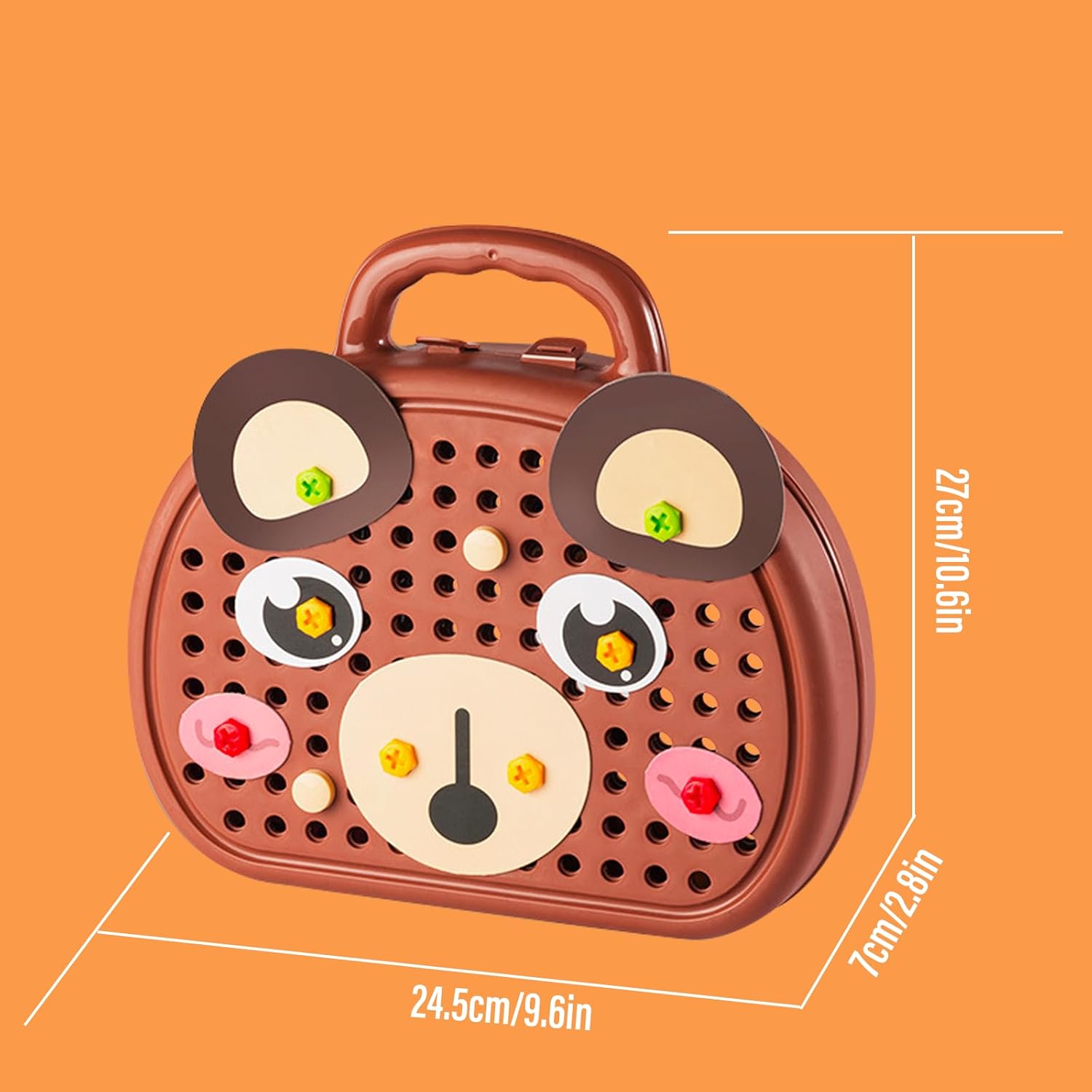 ORANGLES DIY Screw Puzzle Suitcase – Creative Building & Educational Fun - full product showcase - displaying specifications - Image 5 of 6 | adapts to any space | DIY Screw Puzzle Suitcase – Creative Building & Educational Fun deal New Jersey | Free Shipping ORANGLES