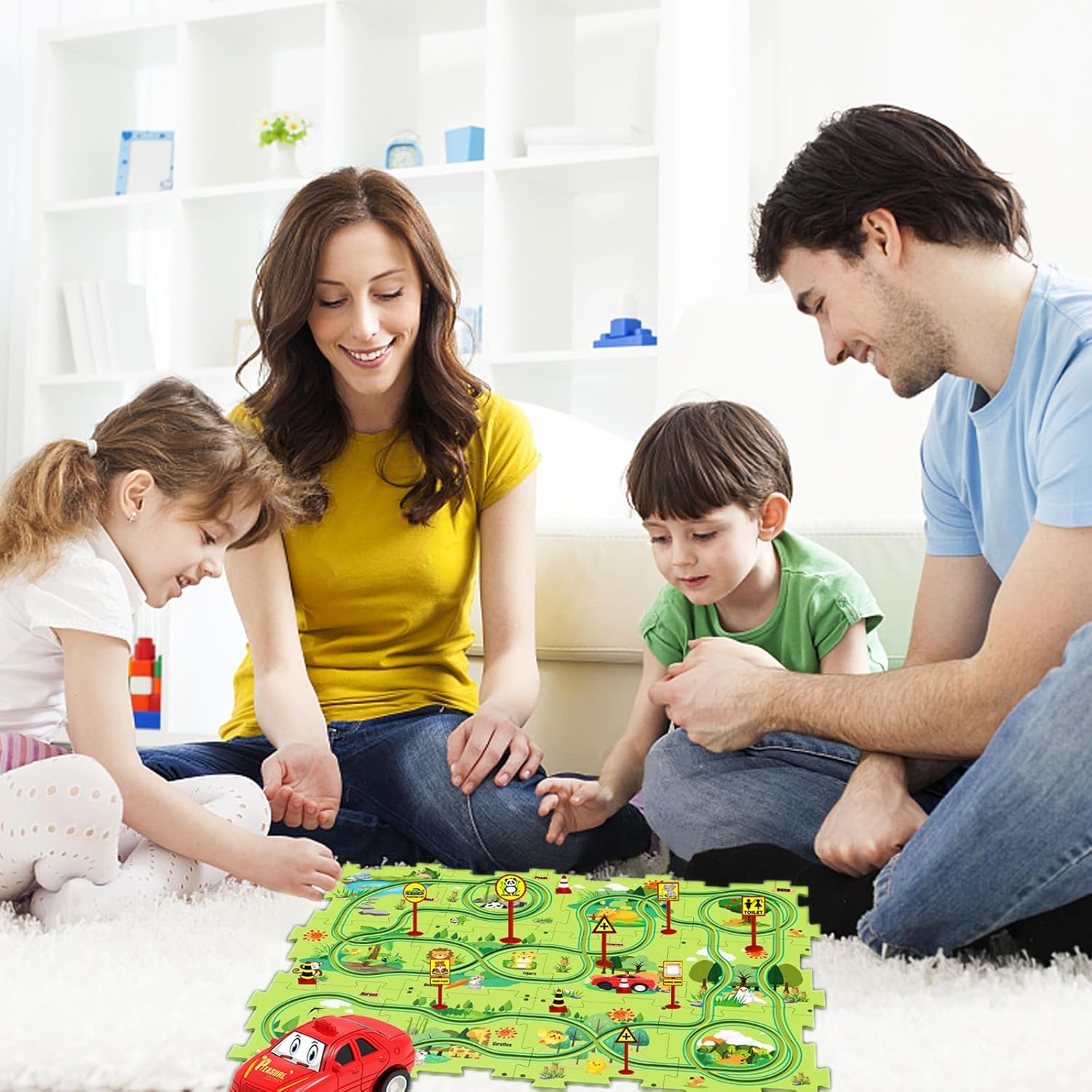 ORANGLES Kids Puzzle Assembly Set – Creative Building & Educational Fun - detailed closeup view - illustrating benefits - Image 3 of 6 | created for all | Shop Kids Puzzle Assembly Set – Creative Building & Educational Fun North Carolina | Free Shipping ORANGLES