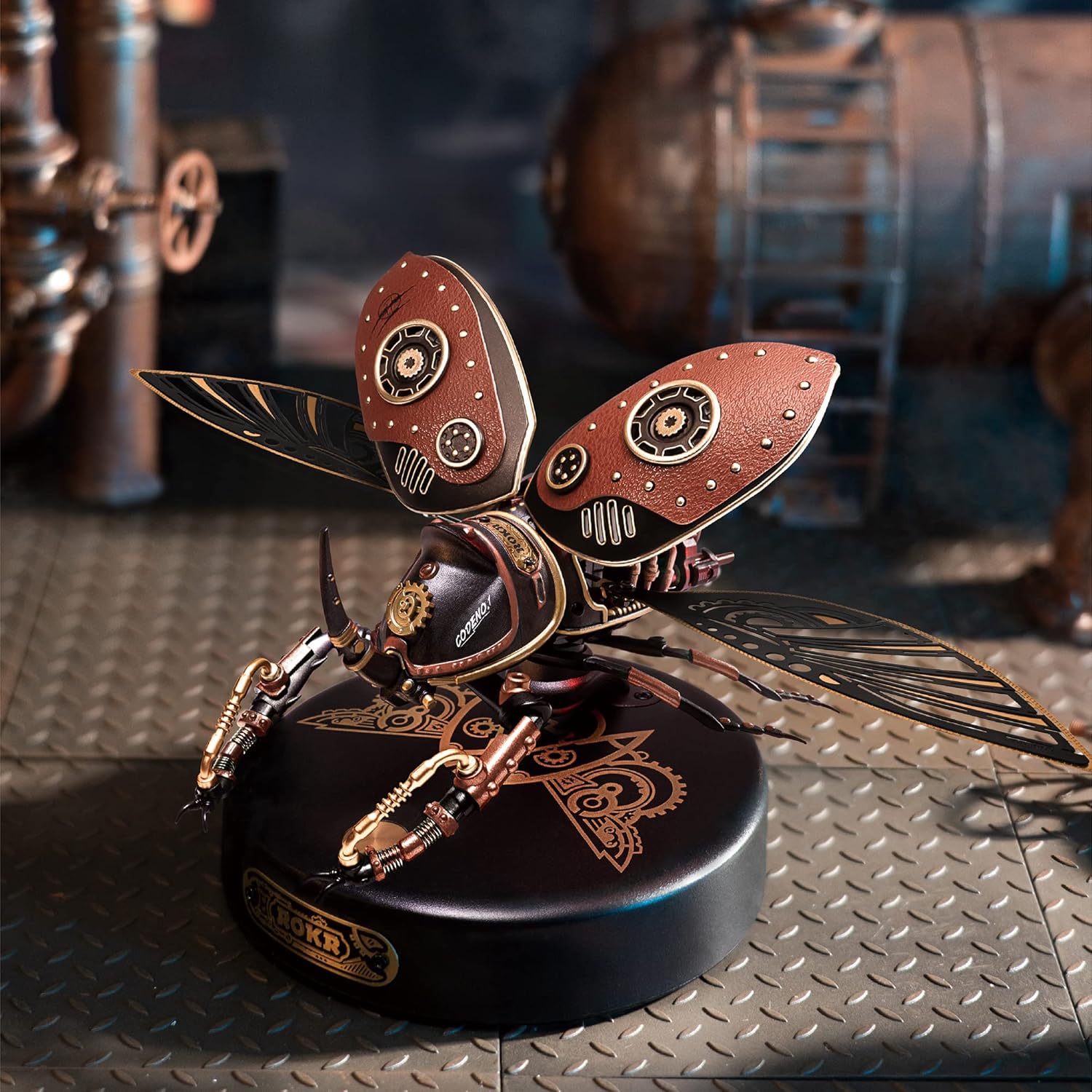 ORANGLES Robotime Rokr Metal 3D Puzzles Games – Mechanical Models & Brain Teasers - elegant presentation - exhibiting components - Image 6 of 6 | ideal for home | Discount on Robotime Rokr Metal 3D Puzzles Games – Mechanical Models & Brain Teasers Virginia | Free Shipping ORANGLES