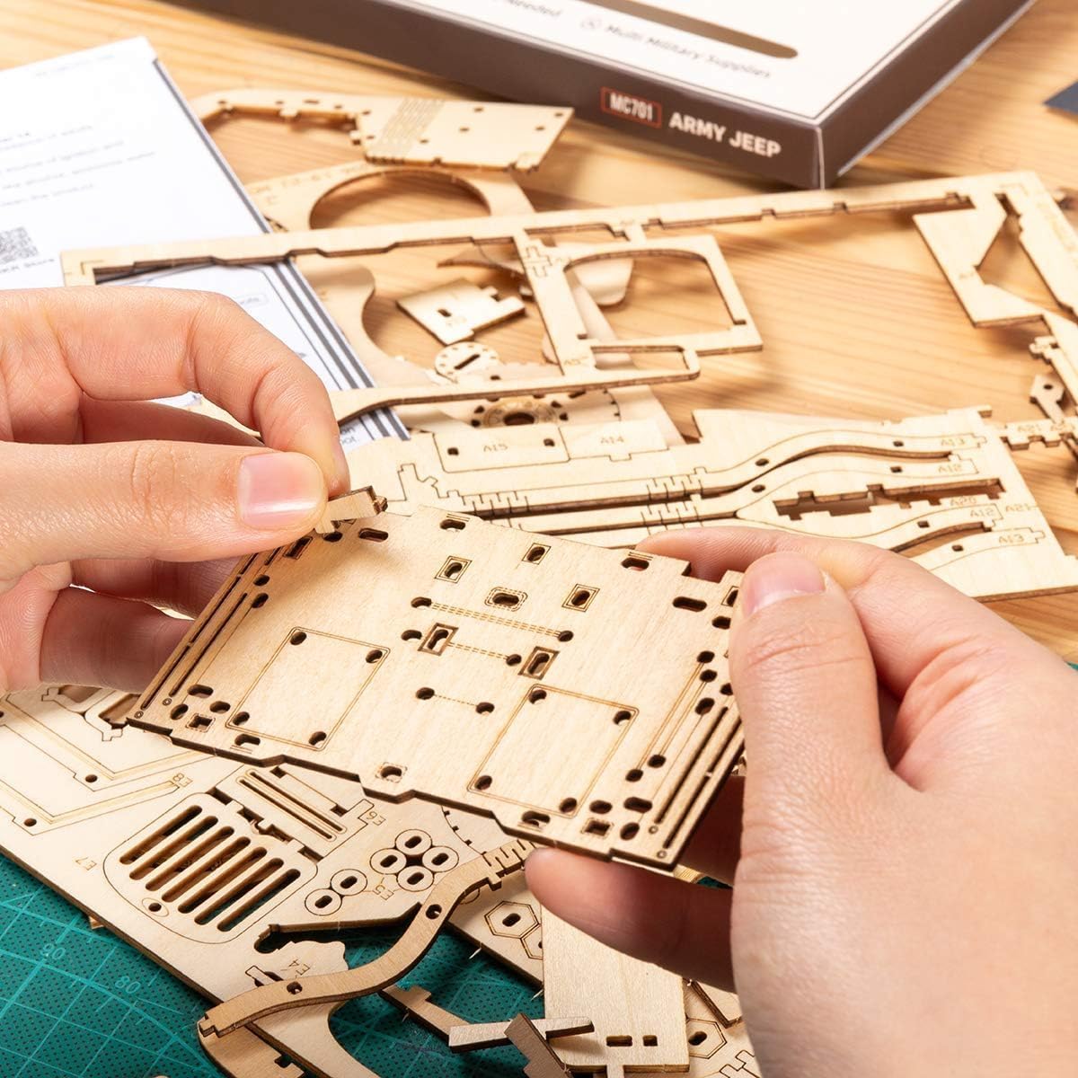 ORANGLES 3D Wooden Puzzle Model Toys | DIY Craft Kit - angled perspective - presenting advantages - Image 4 of 6 | fits any environment | Purchase 3D Wooden Puzzle Model Toys | DIY Craft Kit Michigan | Free Shipping ORANGLES