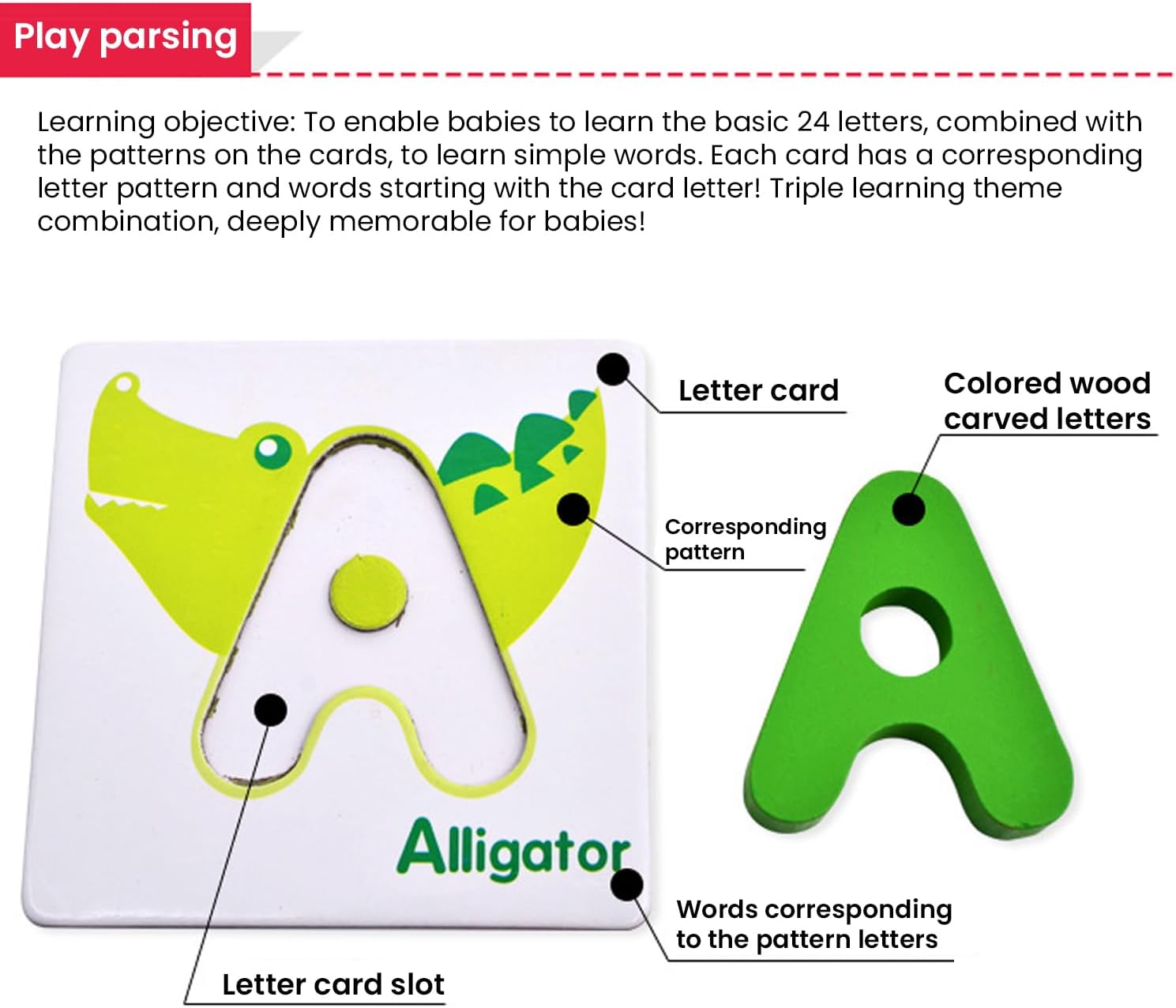 ORANGLES Baby Enlightenment Puzzle Toys | Learning Fun - full product showcase - displaying specifications - Image 5 of 6 | adapts to any space | Baby Enlightenment Puzzle Toys | Learning Fun deal New Jersey | Free Shipping ORANGLES